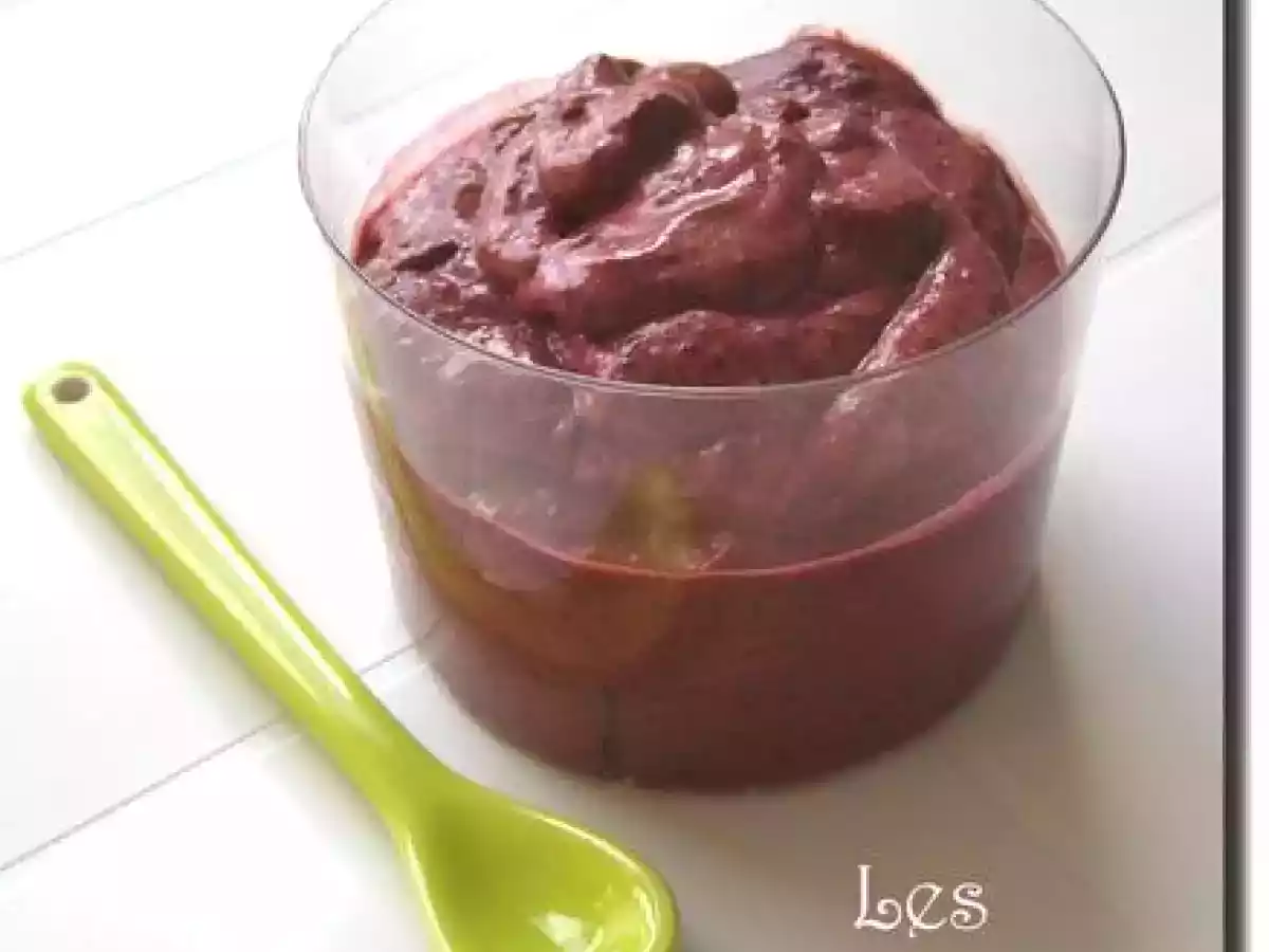 MOUSSE AUX MYRTILLES (vegan)