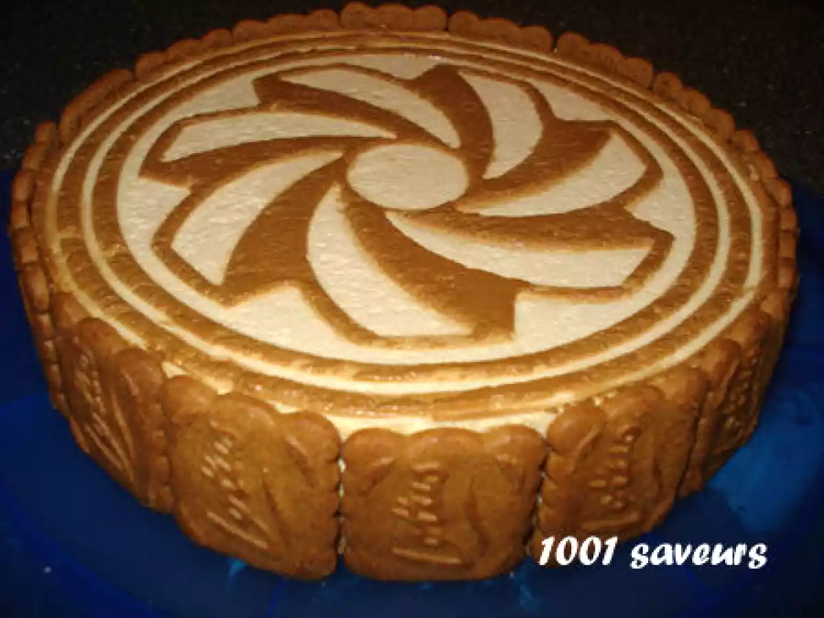 Mousse aux spéculoos sur pailletée feuilletine