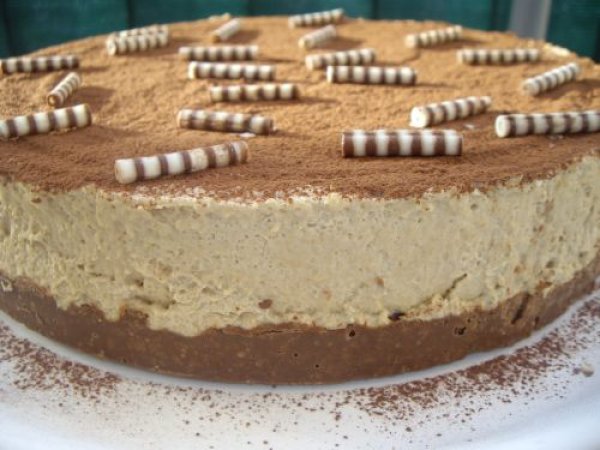 Mousse aux spéculoos sur pailletée feuilletine