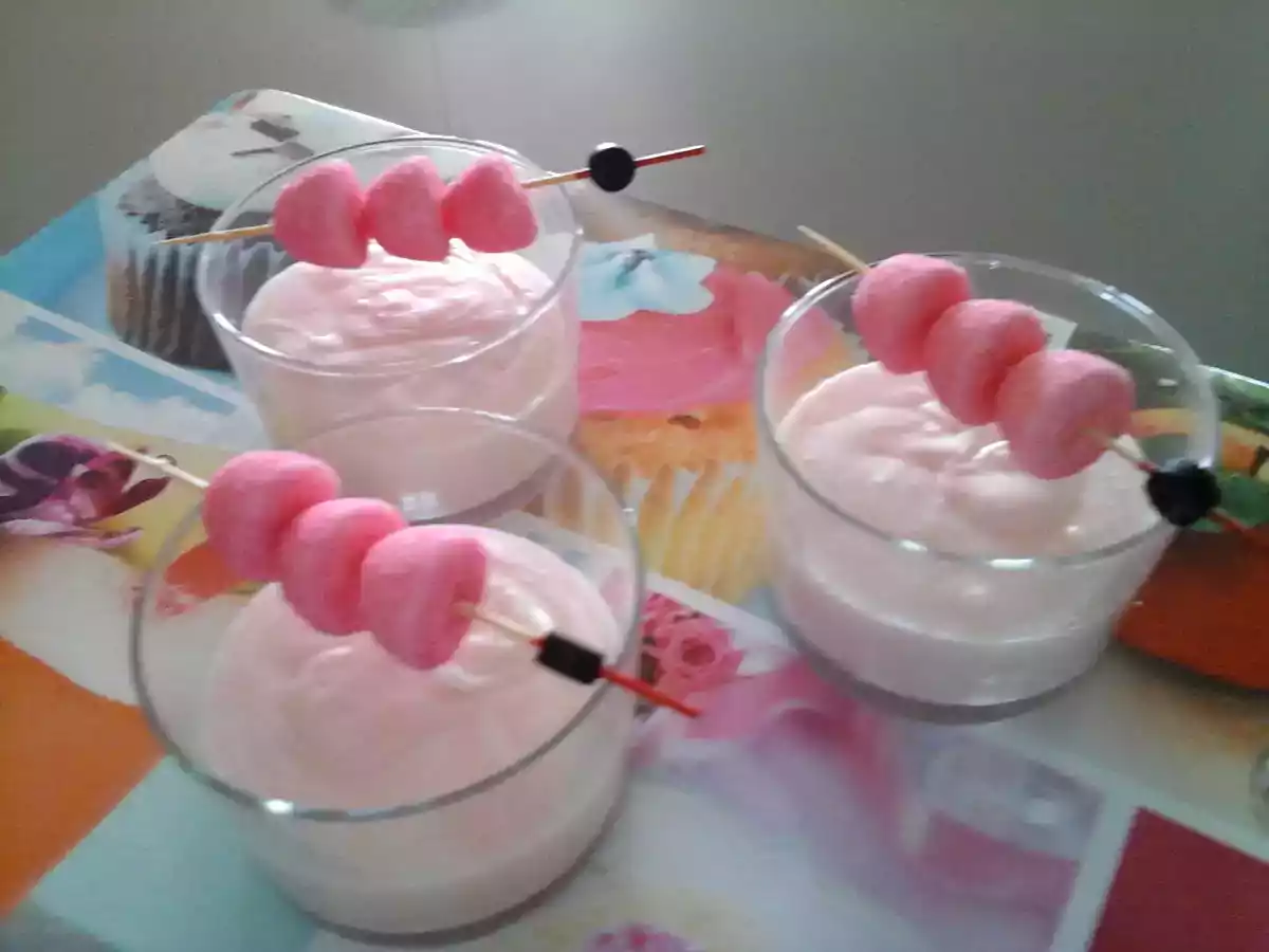 Mousse chantilly aux fraises tagada