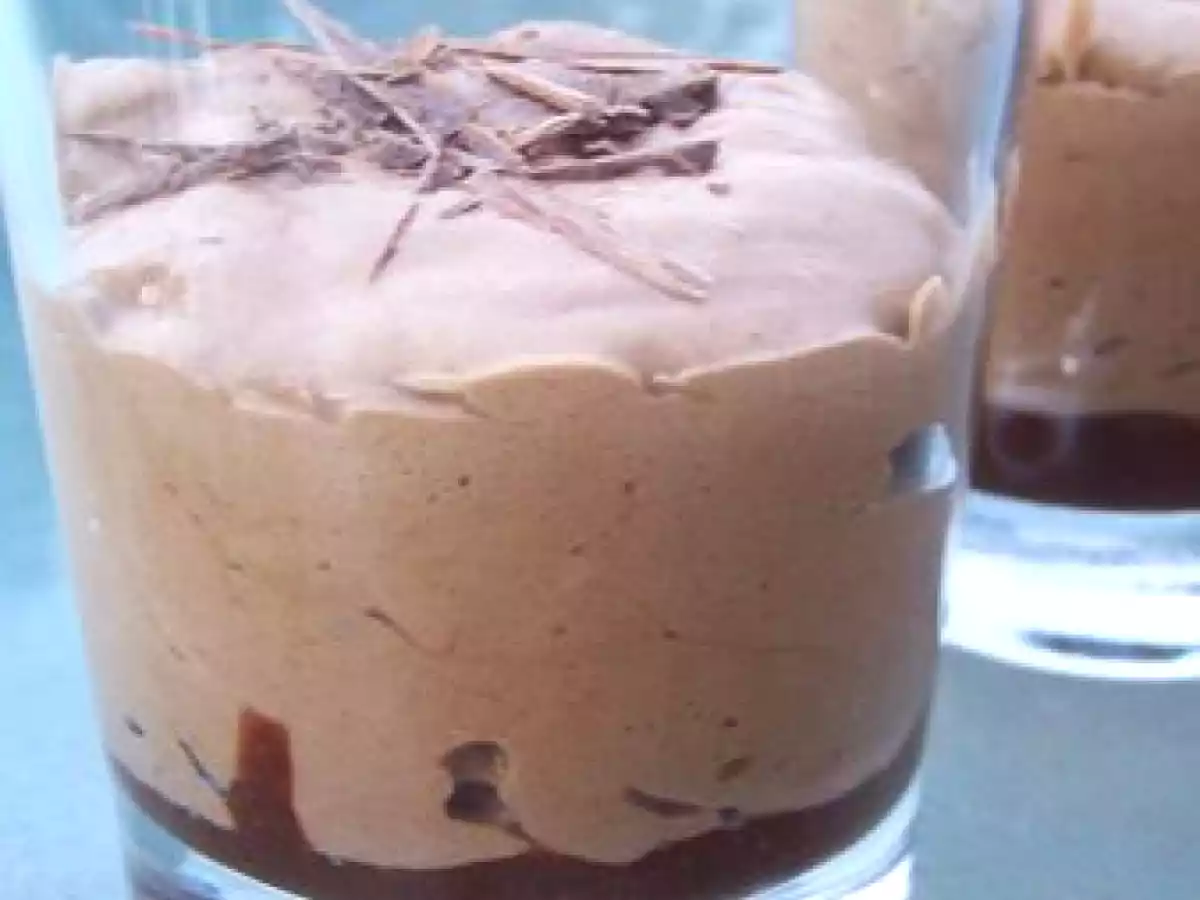 Mousse chocolat au lait et caramel au beurre salé