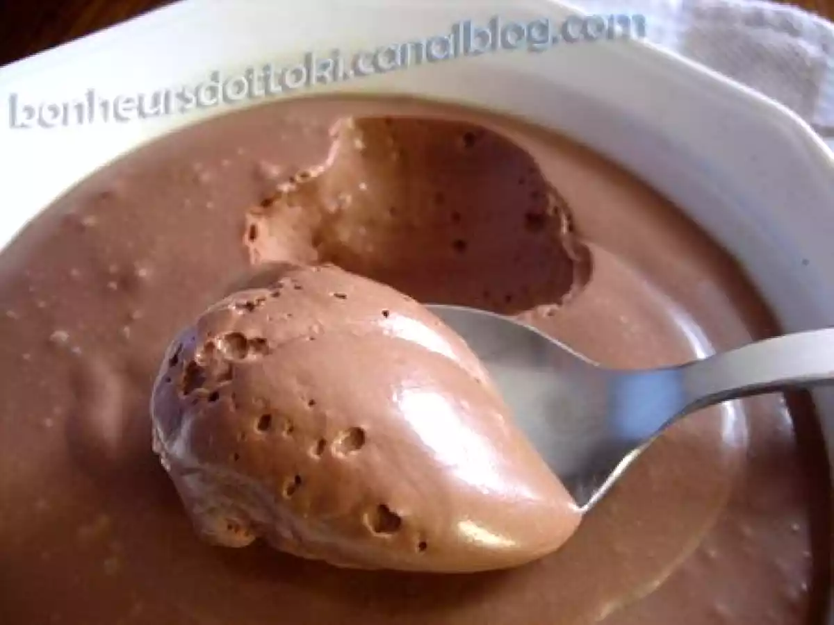 Mousse chocolat et zestes d'orange au tofu soyeux