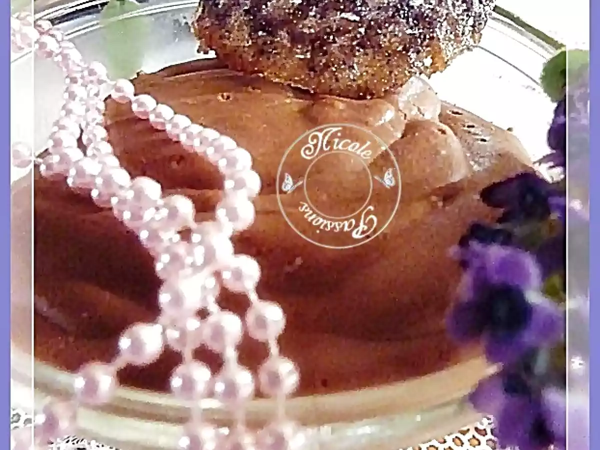Mousse chocolat lavande et sa tuile à la lavande