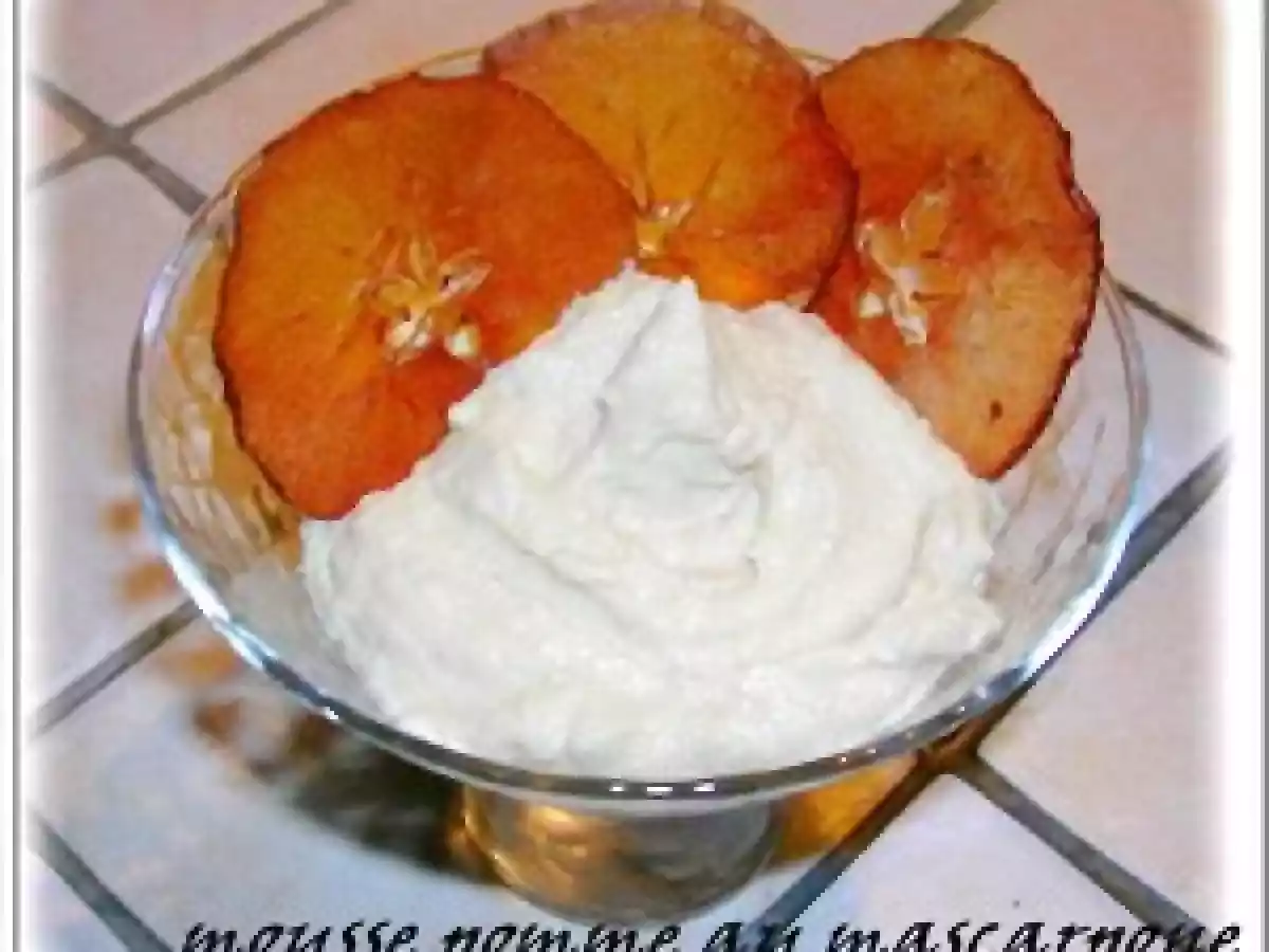 MOUSSE COMPOTE DE POMMES AU MASCARPONE - photo 3