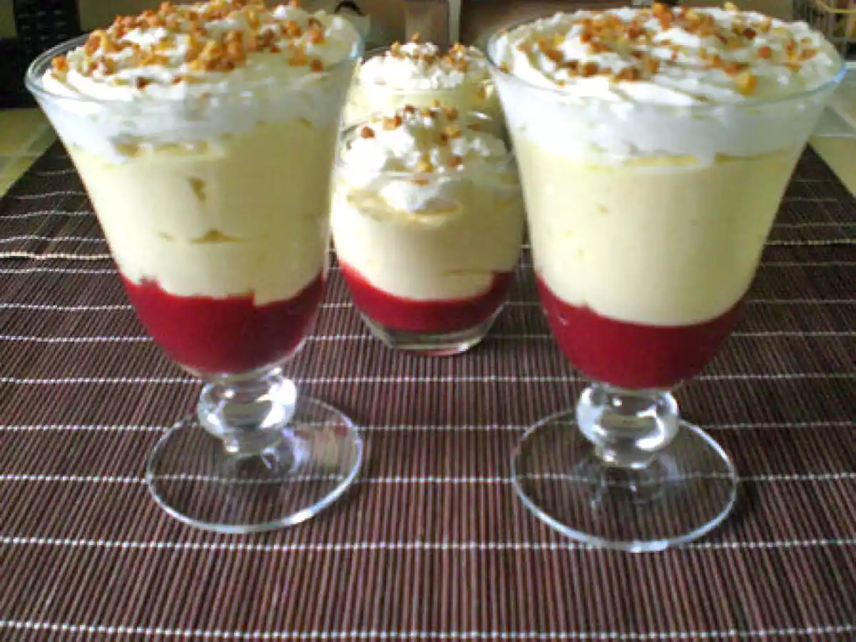 MOUSSE D'ABRICOTS SUR SON COULIS DE FRAMBOISES - photo 2