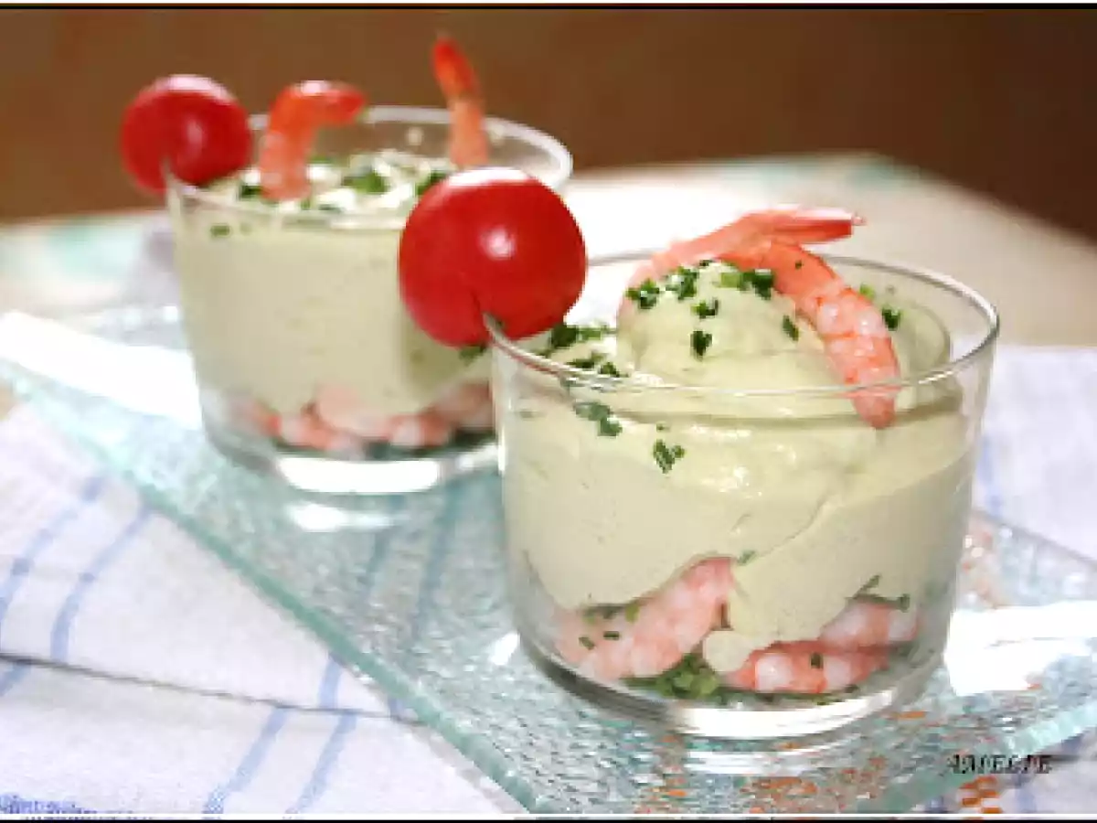 MOUSSE D?AVOCAT AU SIPHON ET CREVETTES - photo 2