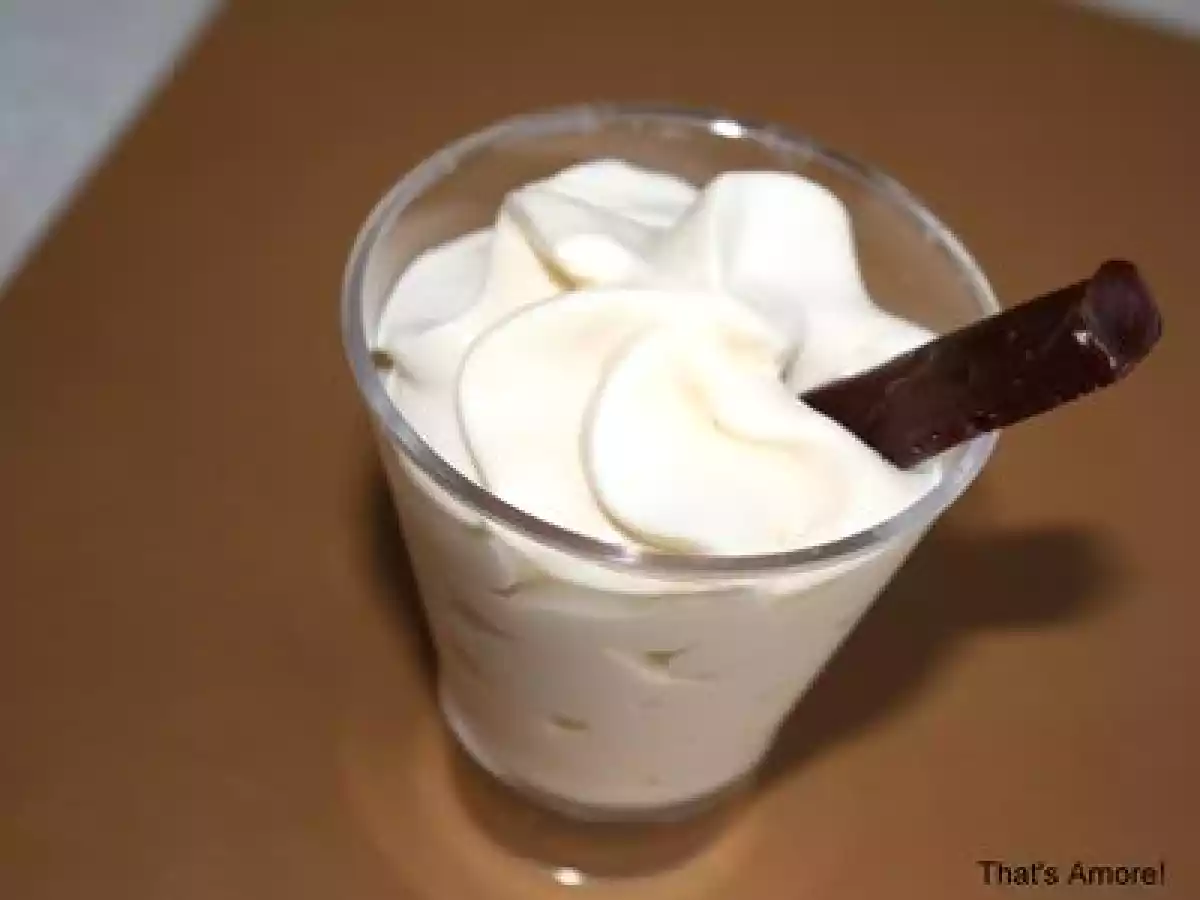 Mousse Danette à la vanille et caramel