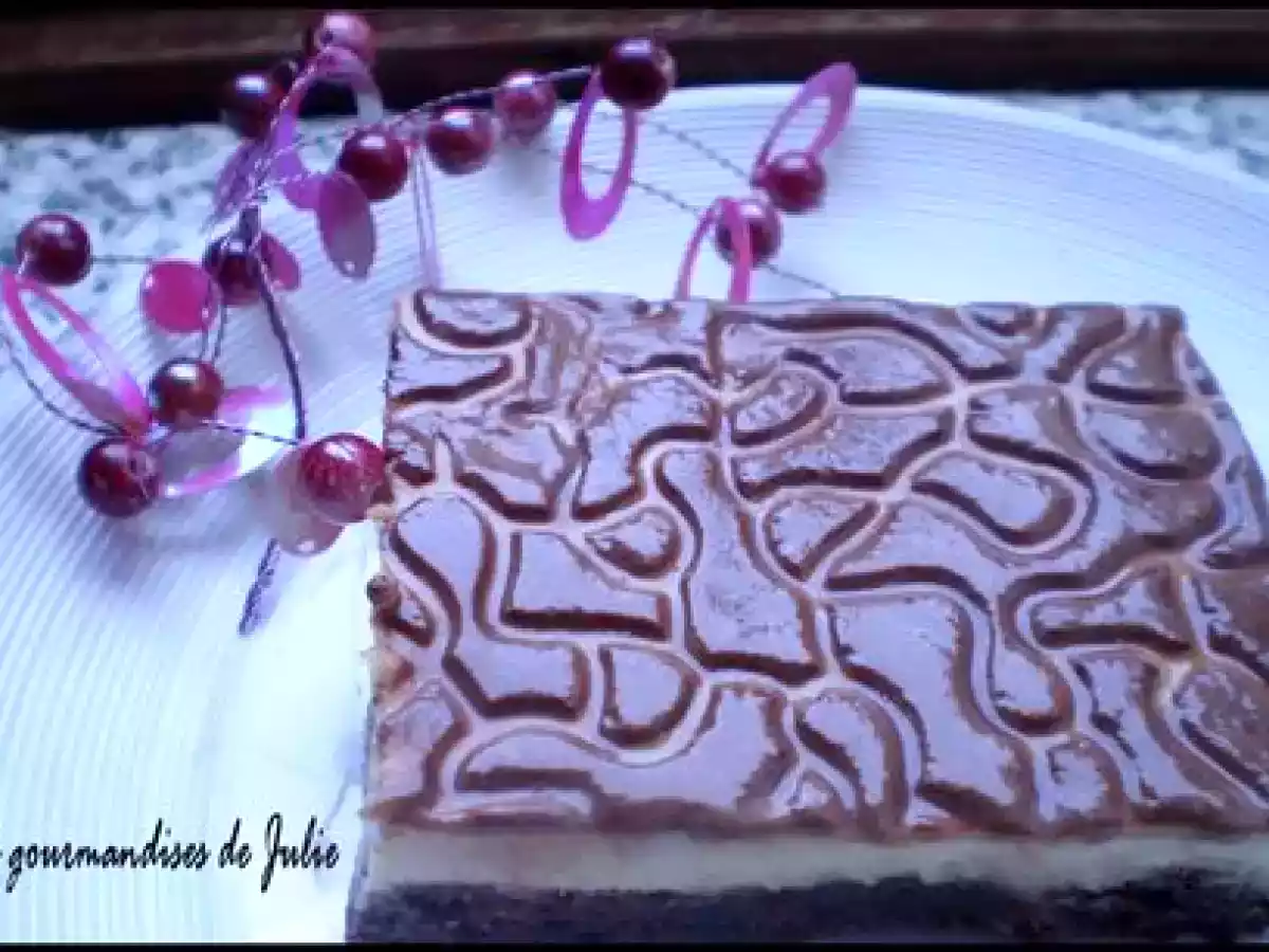 Mousse de Bailey's sur biscuit fondant au chocolat