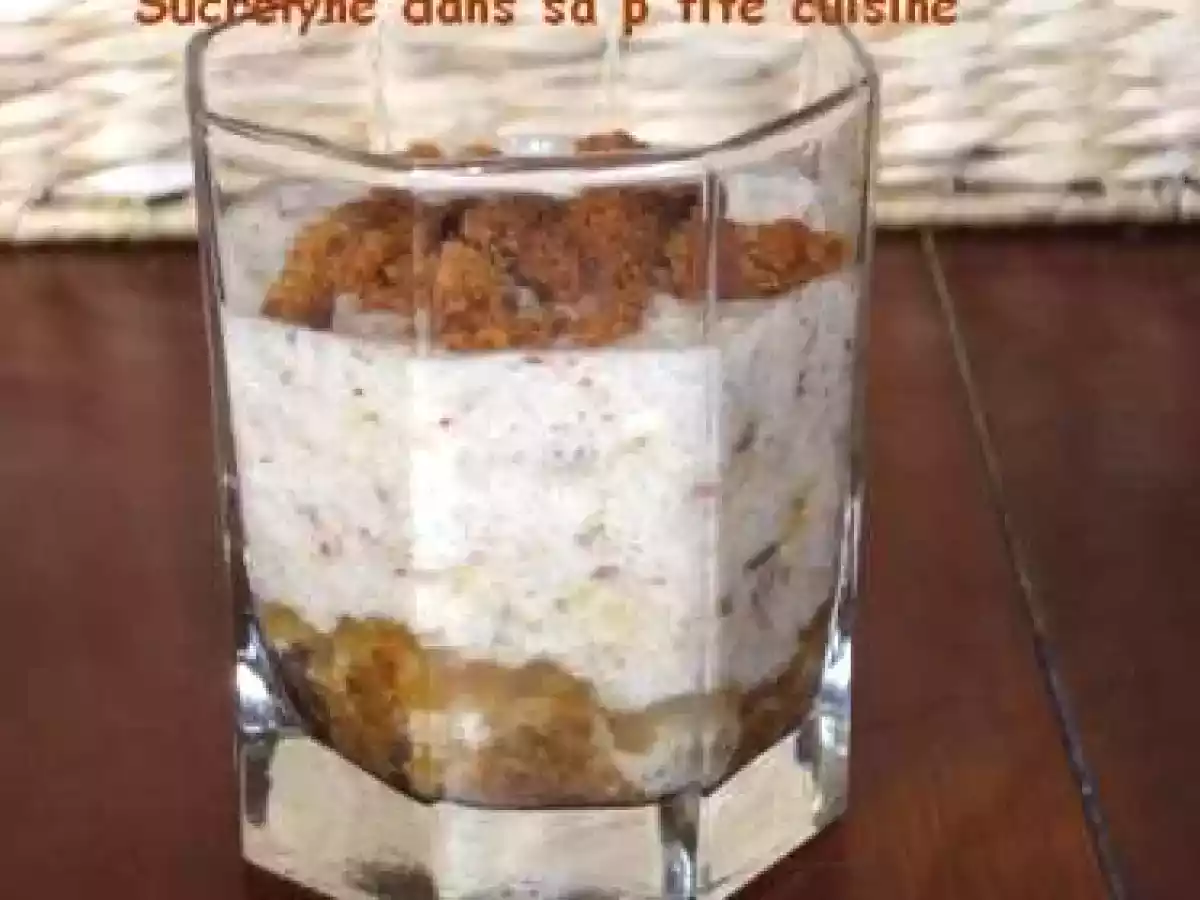 Mousse de banane au chocolat et ganache au pain d'épice