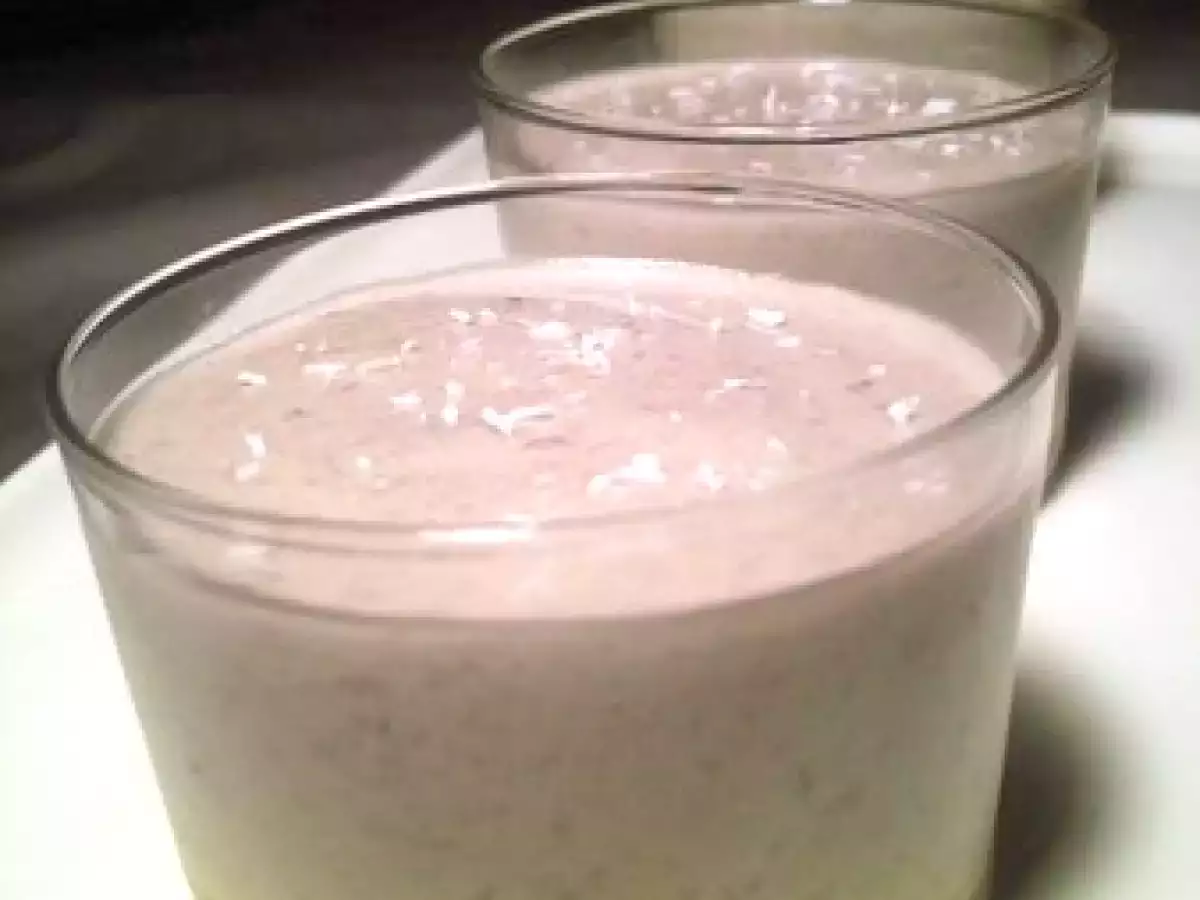 Mousse de banane sur coulis de mangue - photo 2