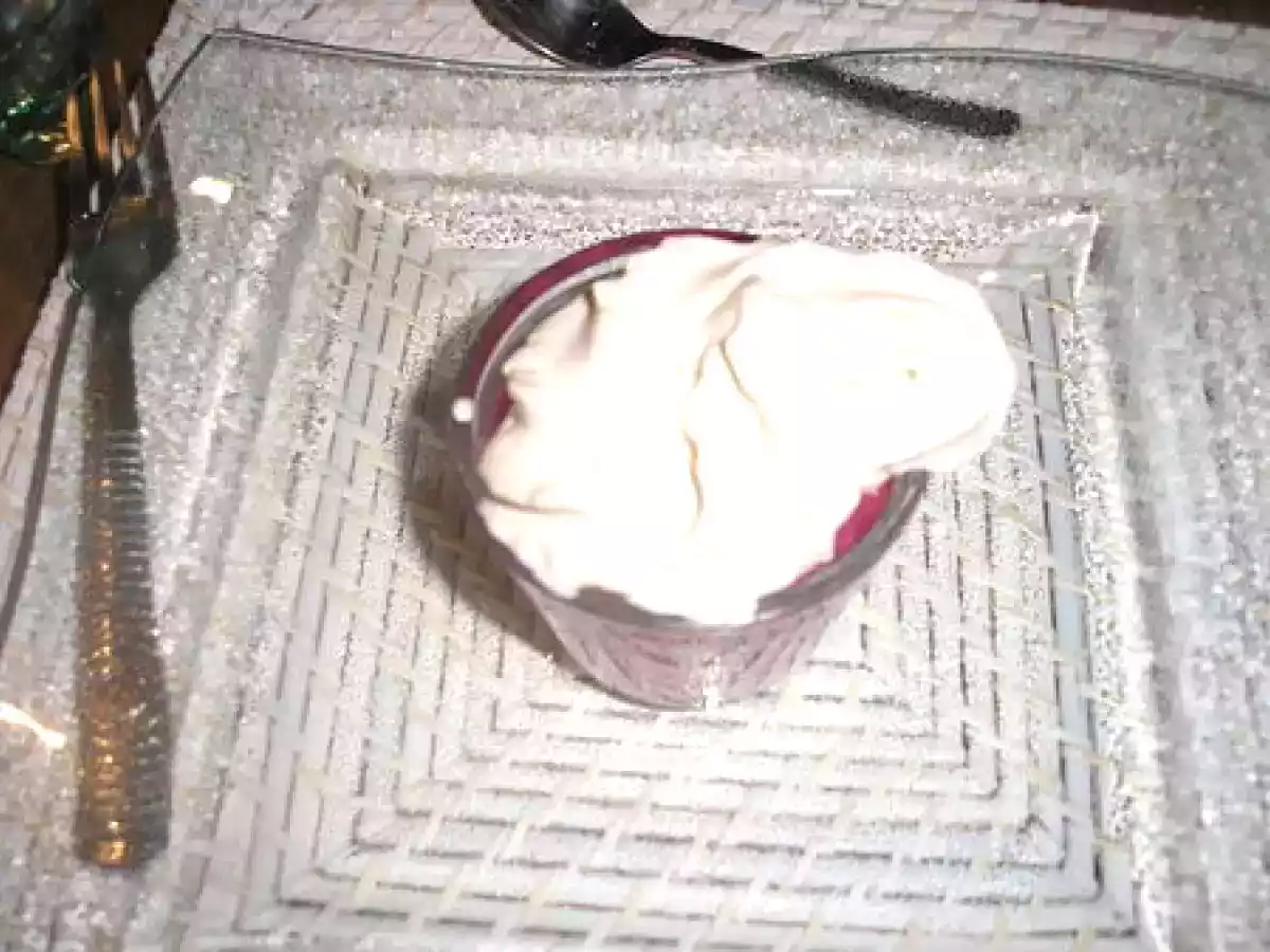 Mousse de betterave/chantilly au vinaigre balsamique