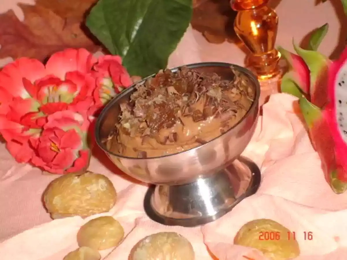 Mousse de chataignes au chocolat