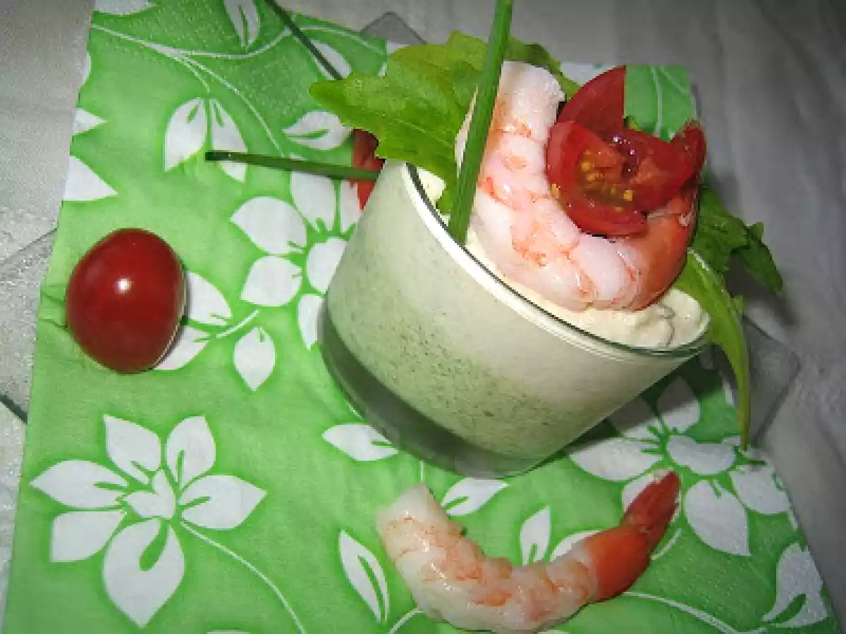 Mousse de chou-fleur et de brocoli.