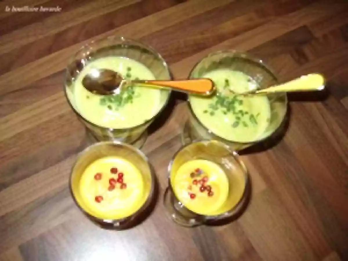 Mousse de courgettes au tabasco et carottes