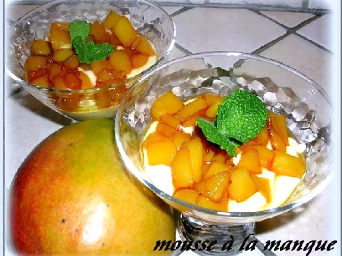 MOUSSE DE DE BROCCIU AUX MANGUES CARAMELISEES - photo 2