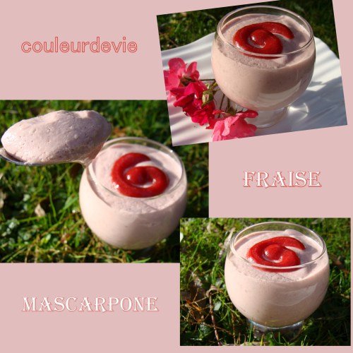 Recette de mousse de fraise au mascarpone
