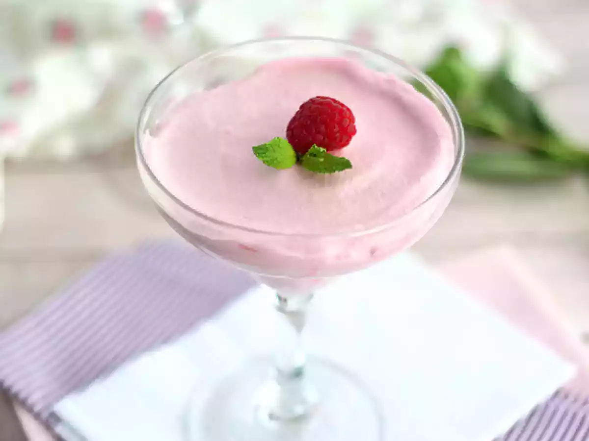 Mousse de framboise