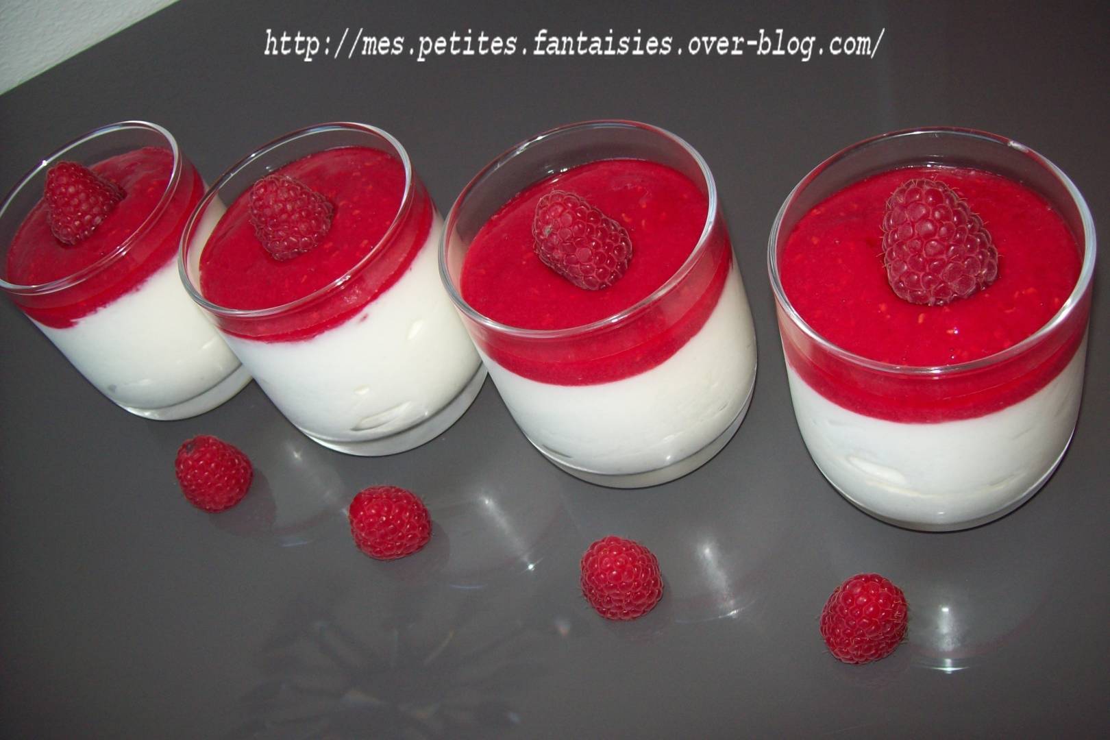 Recette Fromage blanc au coulis de fruits rouges