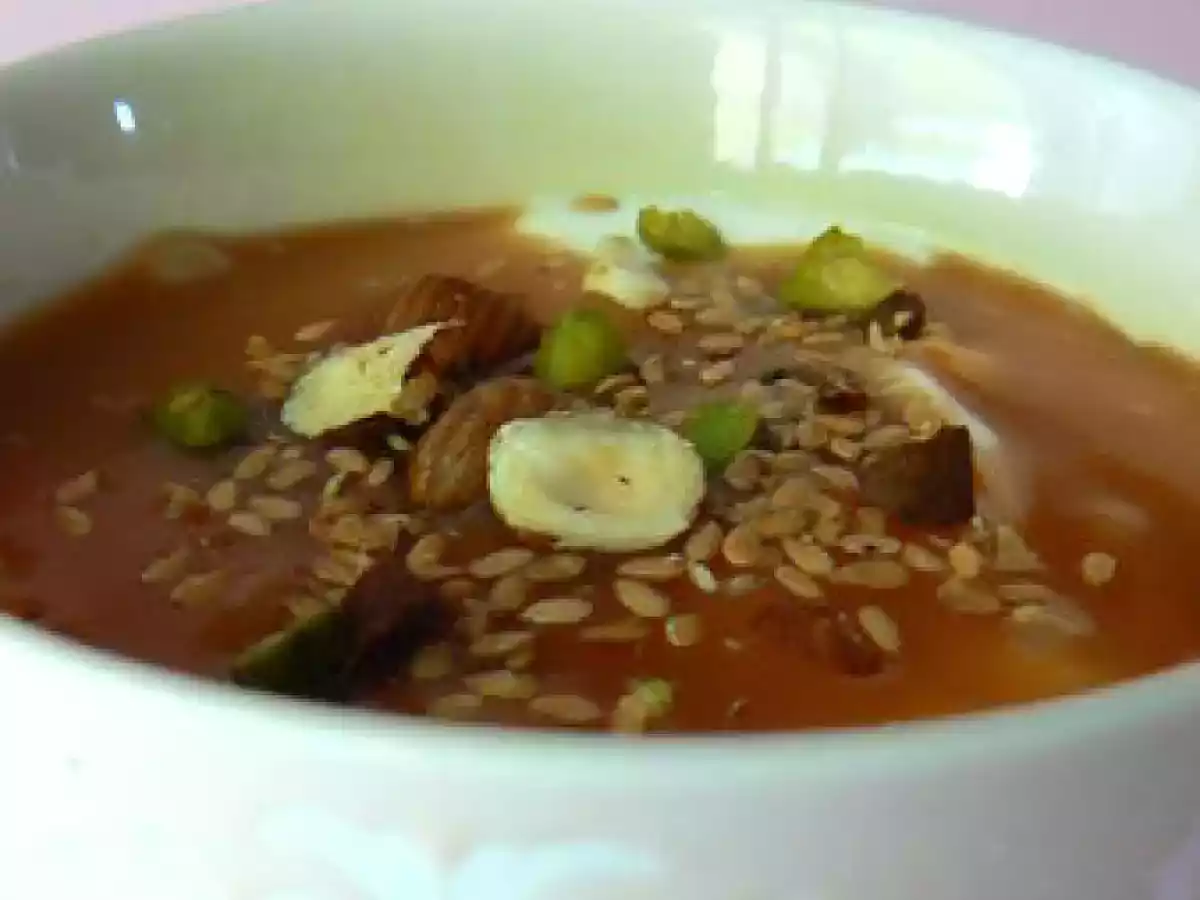 Mousse de Fromage blanc, caramel au beurre salé