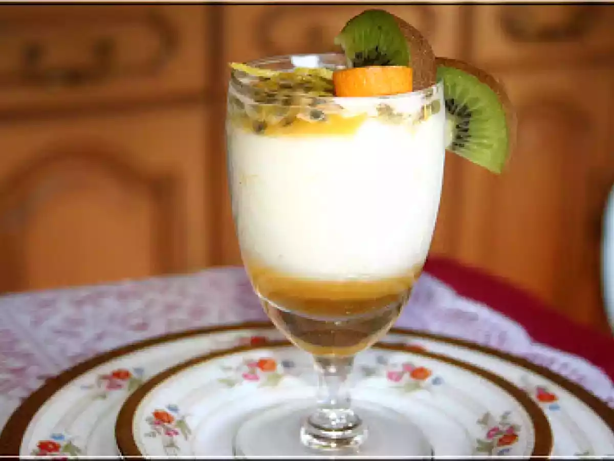 MOUSSE DE FROMAGE, COULIS PASSION