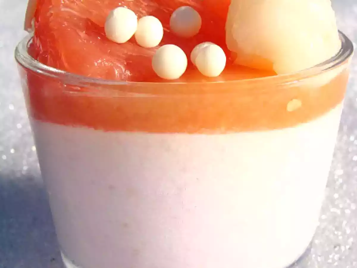 Mousse de litchis et pamplemousse - photo 2