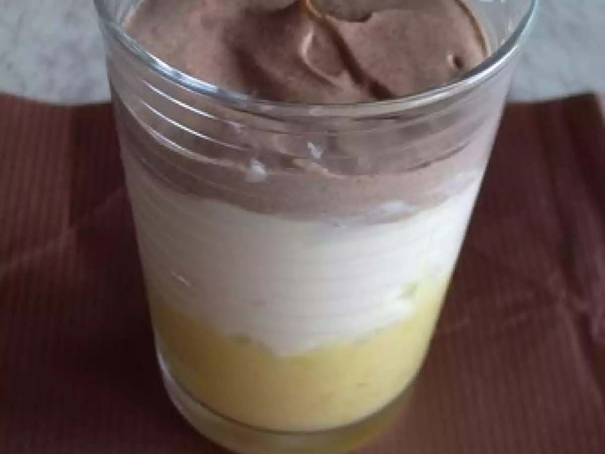 Mousse de mascarpone, chocolat et lemon curd