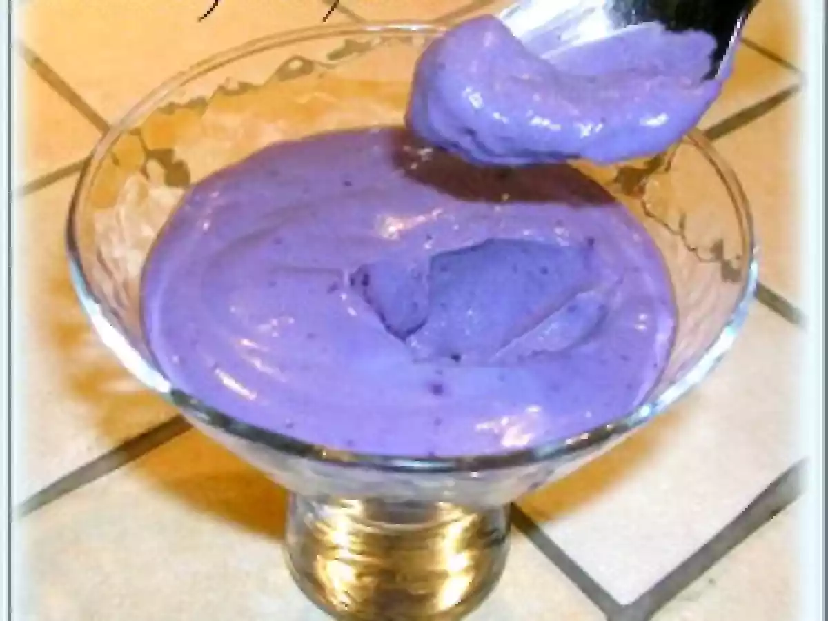 MOUSSE DE MYRTILLES AU CHOCOLAT BLANC ET TOFU SOYEUX - photo 2