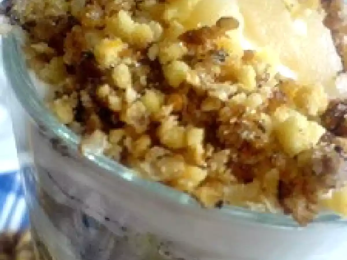 Mousse de Petits Suisses à la Poire Vanillée et son Crumble de Palets Bretons - photo 4