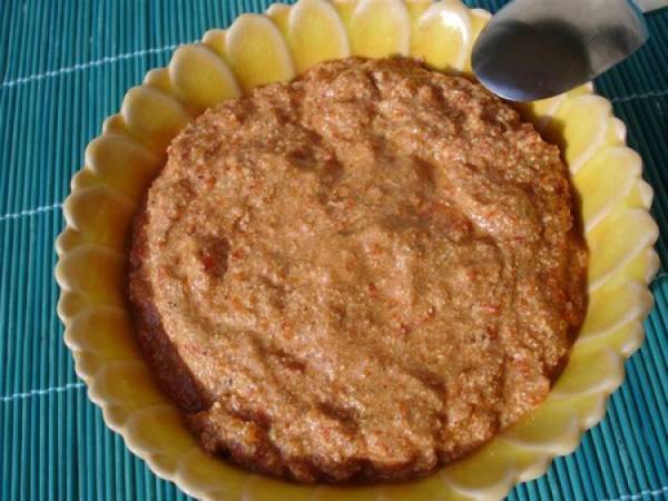 Mousse de poivron rouge au tofu et paprika fumé