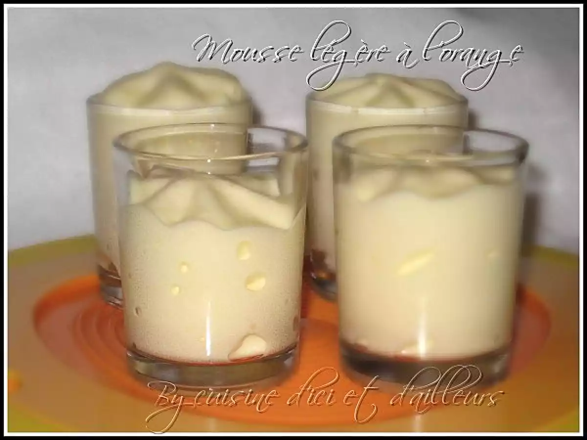 Mousse légère à l'orange (au siphon)