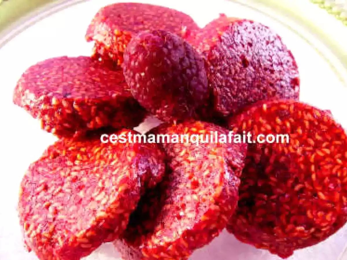 MOUSSE & NOUGATINE FRAICHE DE PEPINS DE FRAMBOISES / BISCUIT PIS - photo 4