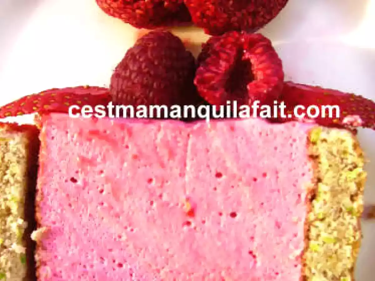 MOUSSE & NOUGATINE FRAICHE DE PEPINS DE FRAMBOISES / BISCUIT PIS - photo 6