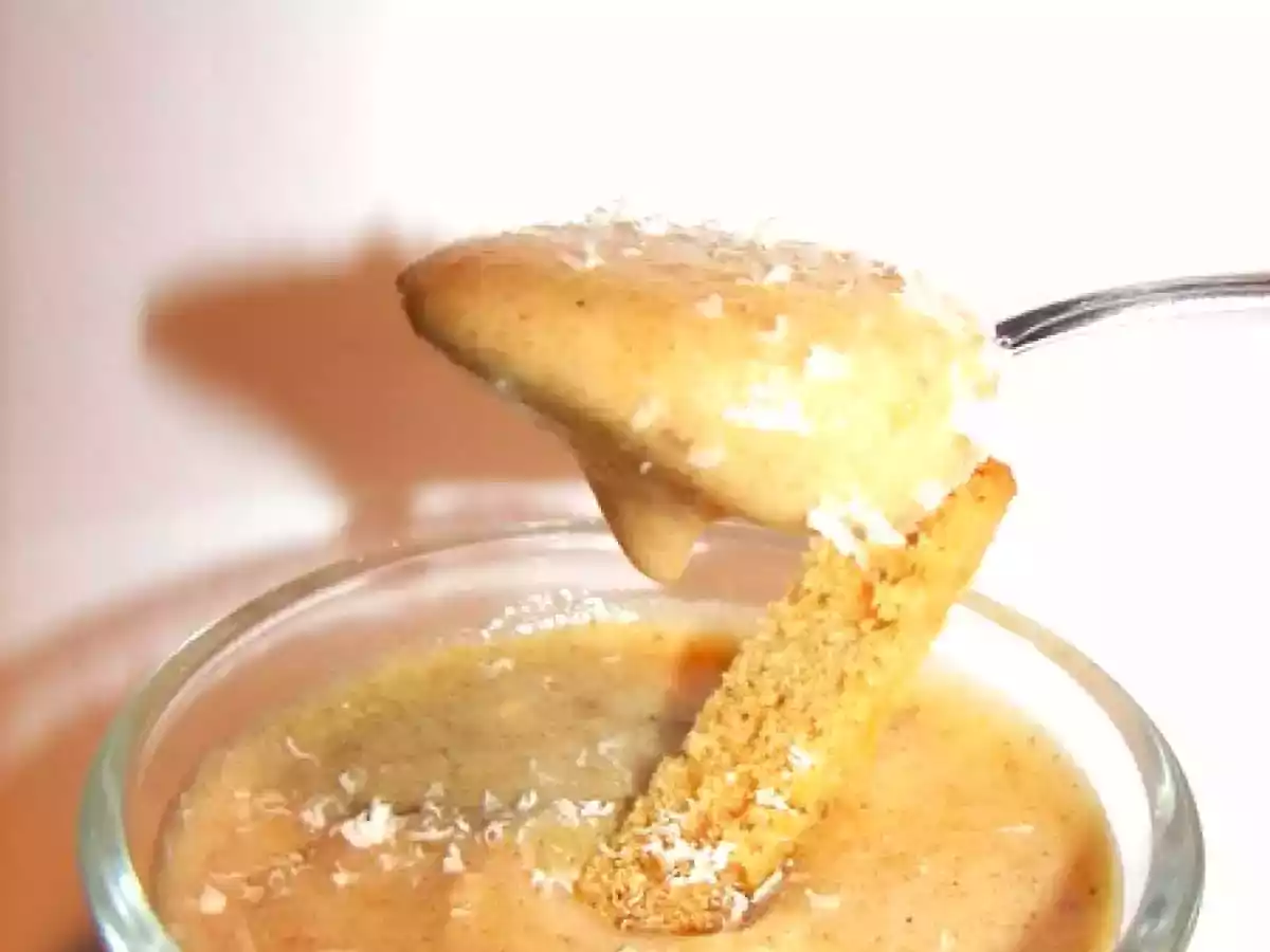 Mousseline à la crème de marrons et pain d?épices. - photo 2