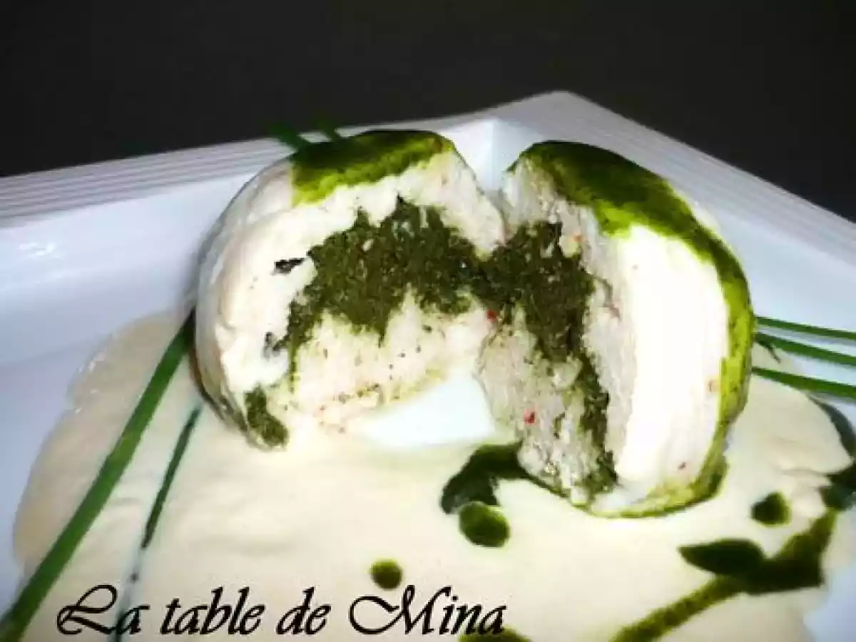 Mousseline de poisson, crème au poivre du Sichuan