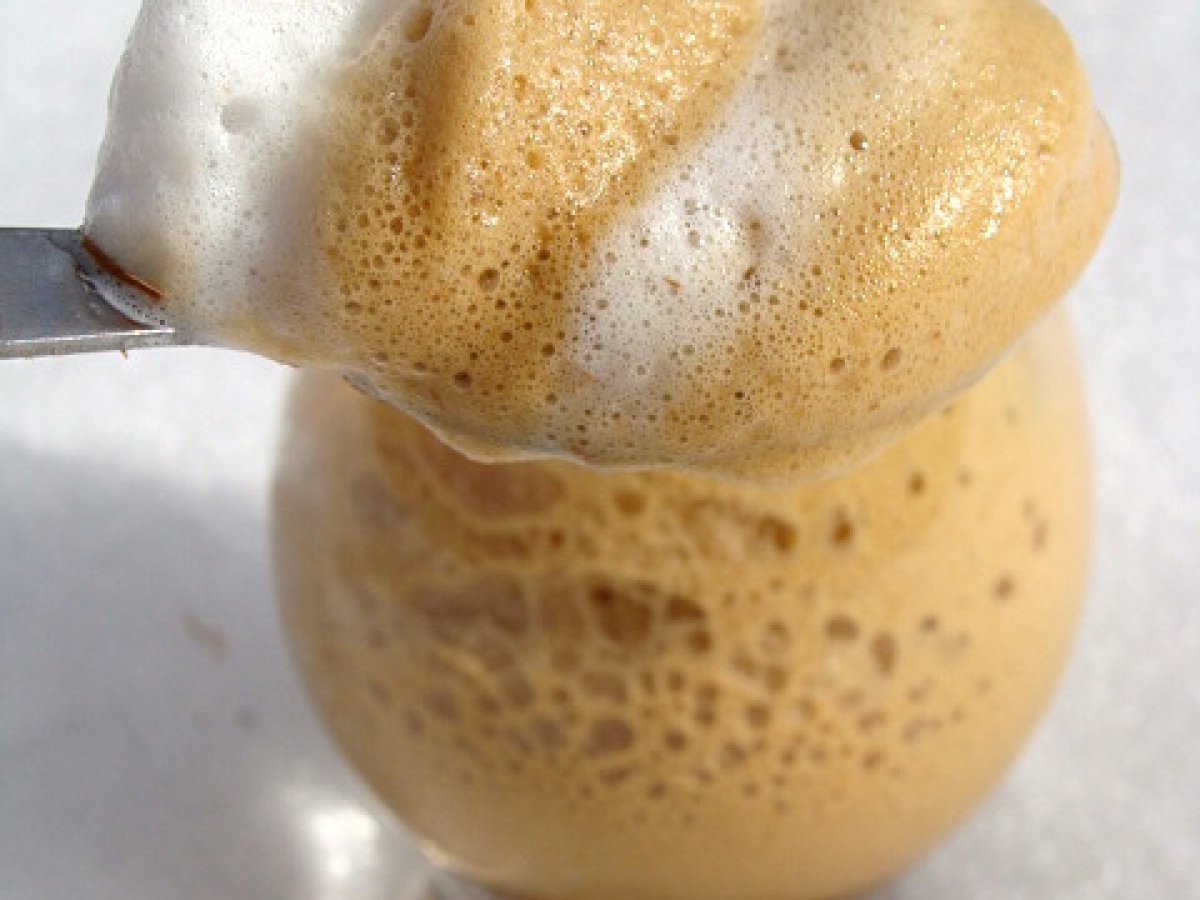 Mousseux de café glacé et son nuage de lait (au thermomix), Recette