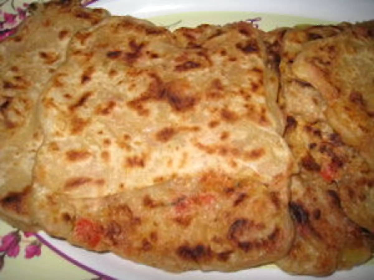 Msemens farcis au thon et légumes