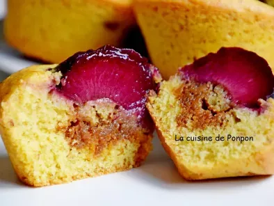 Muffin à la prune et caramel au beurre salé