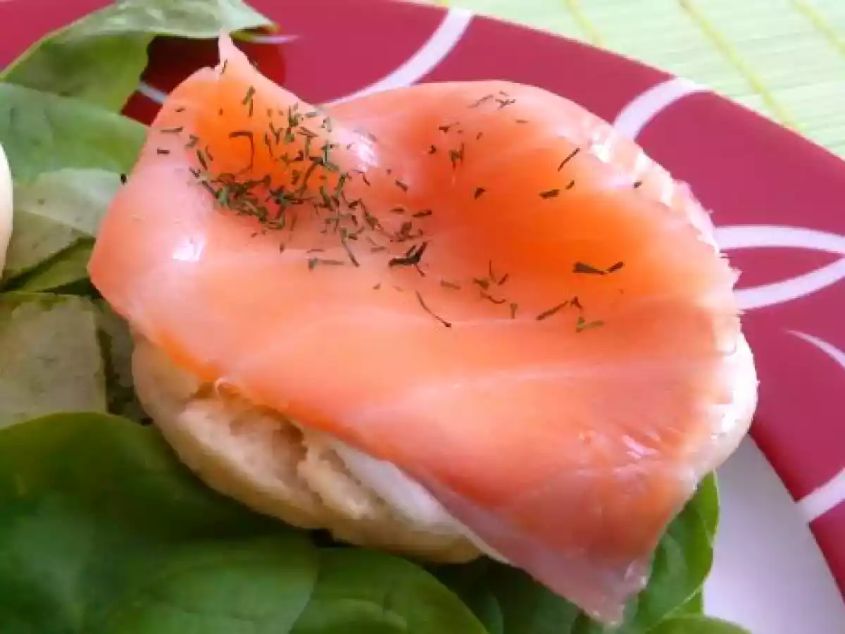 Muffin anglais au saumon fumé