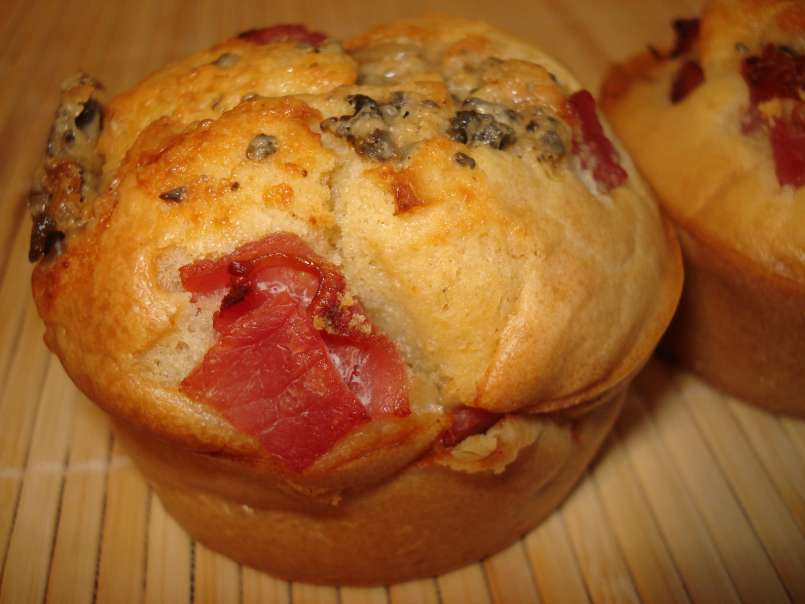Muffin au bacon et fromage saint-agur. - photo 2
