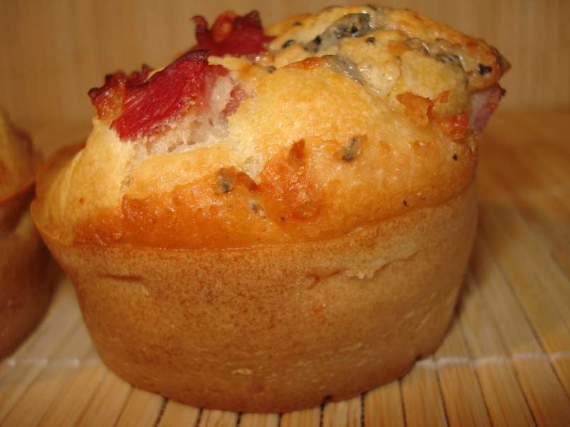 Muffin au bacon et fromage saint-agur. - photo 3