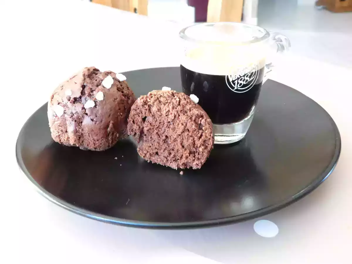 Muffin au chocolat Monbana et perles de sucres