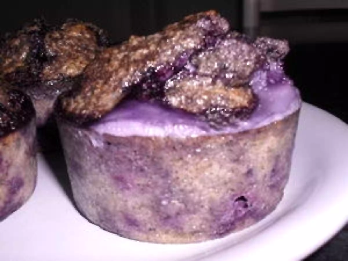 MUFFIN AU SON D AVOINE ET AUX MYRTILLES