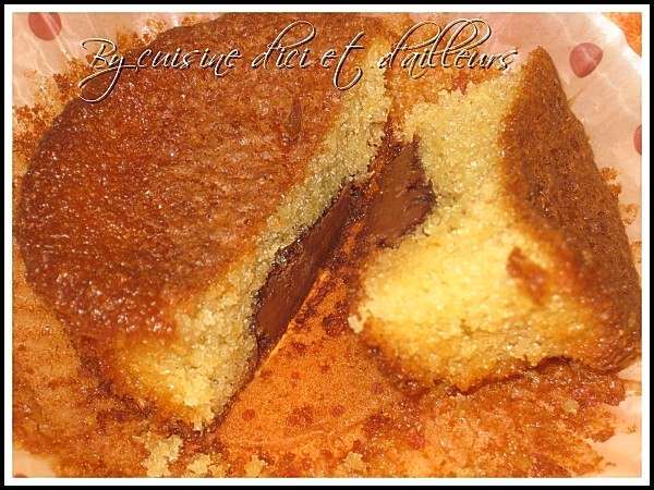 Muffin Au Yaourt Et Son Coeur Nutella Recette Ptitchef