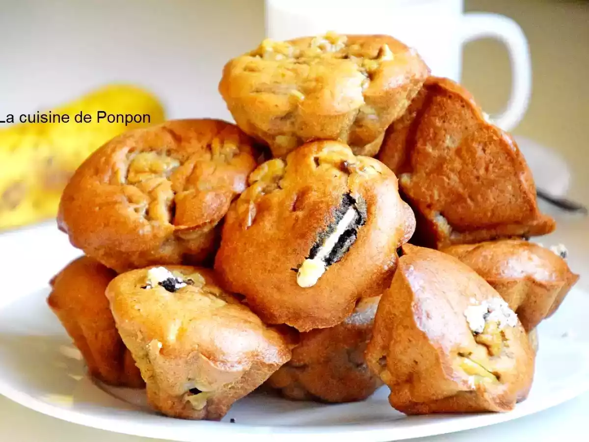 Muffin aux bananes et oréo
