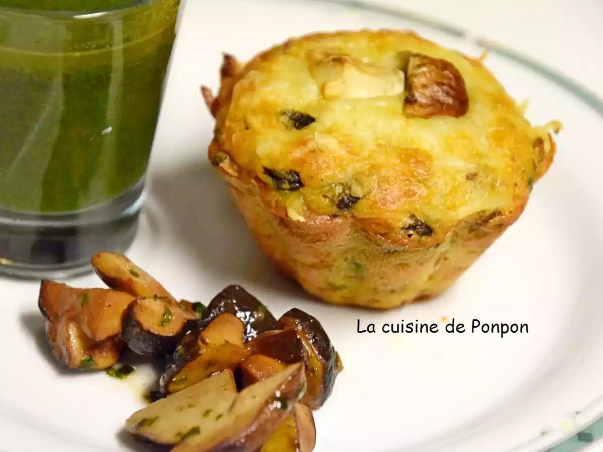Muffin aux champignons des bois