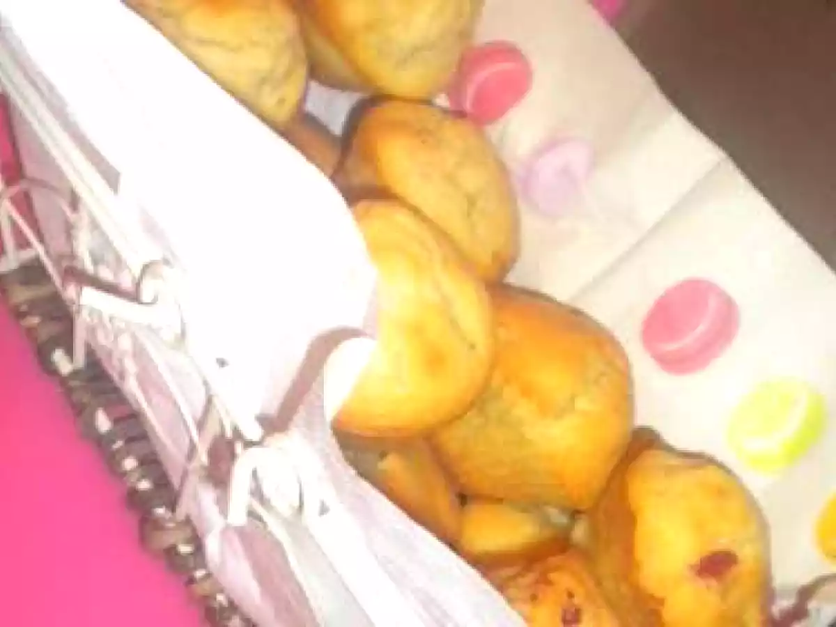 Muffin Aux Pommes Et Aux Fraises Déshydratées