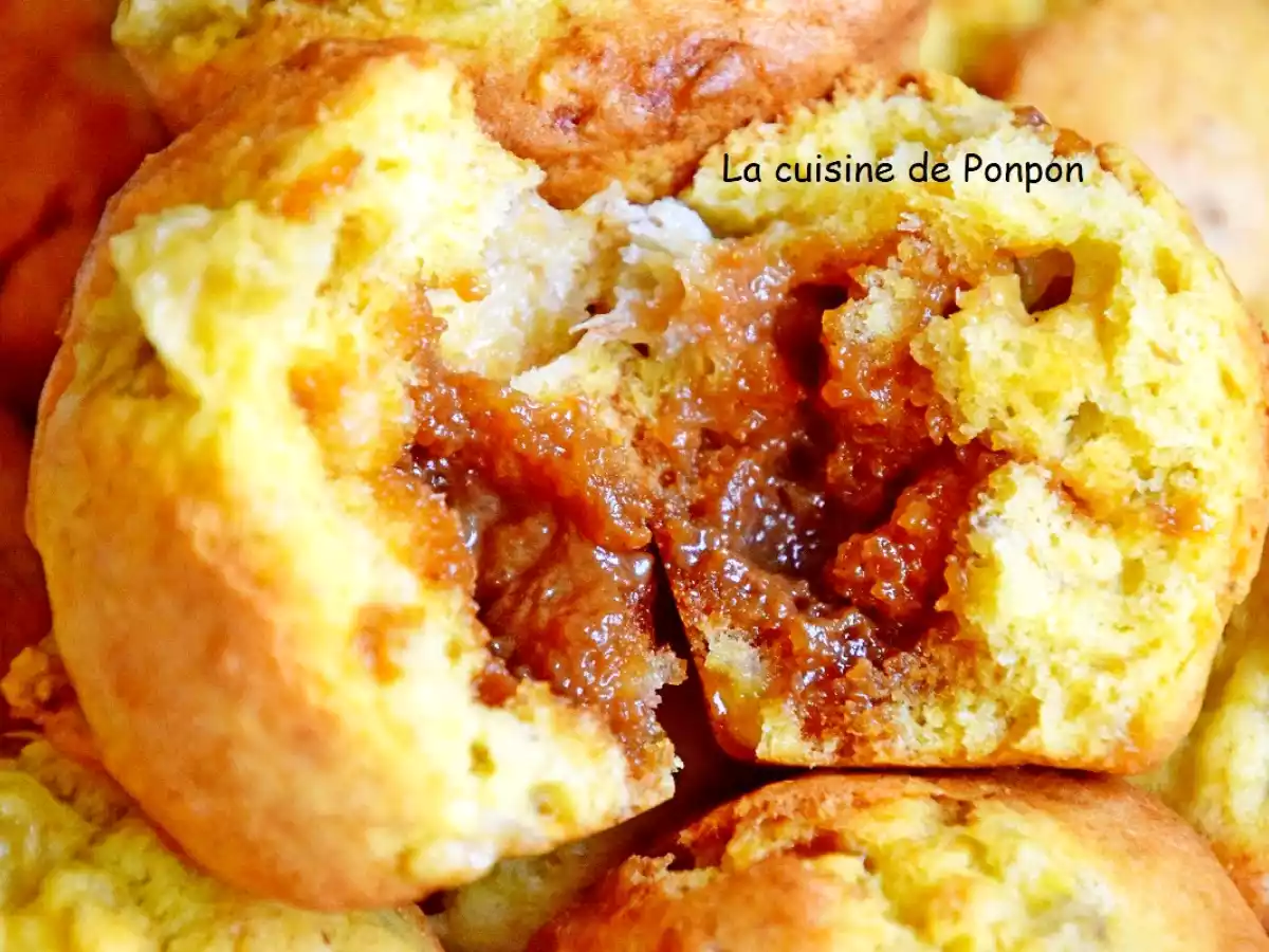 Muffin banane au caramel au beurre salé