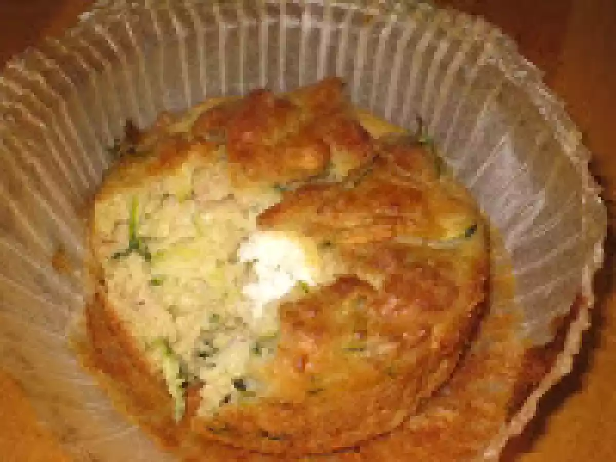 Muffin courgette chèvre et jambon fumé. - photo 2