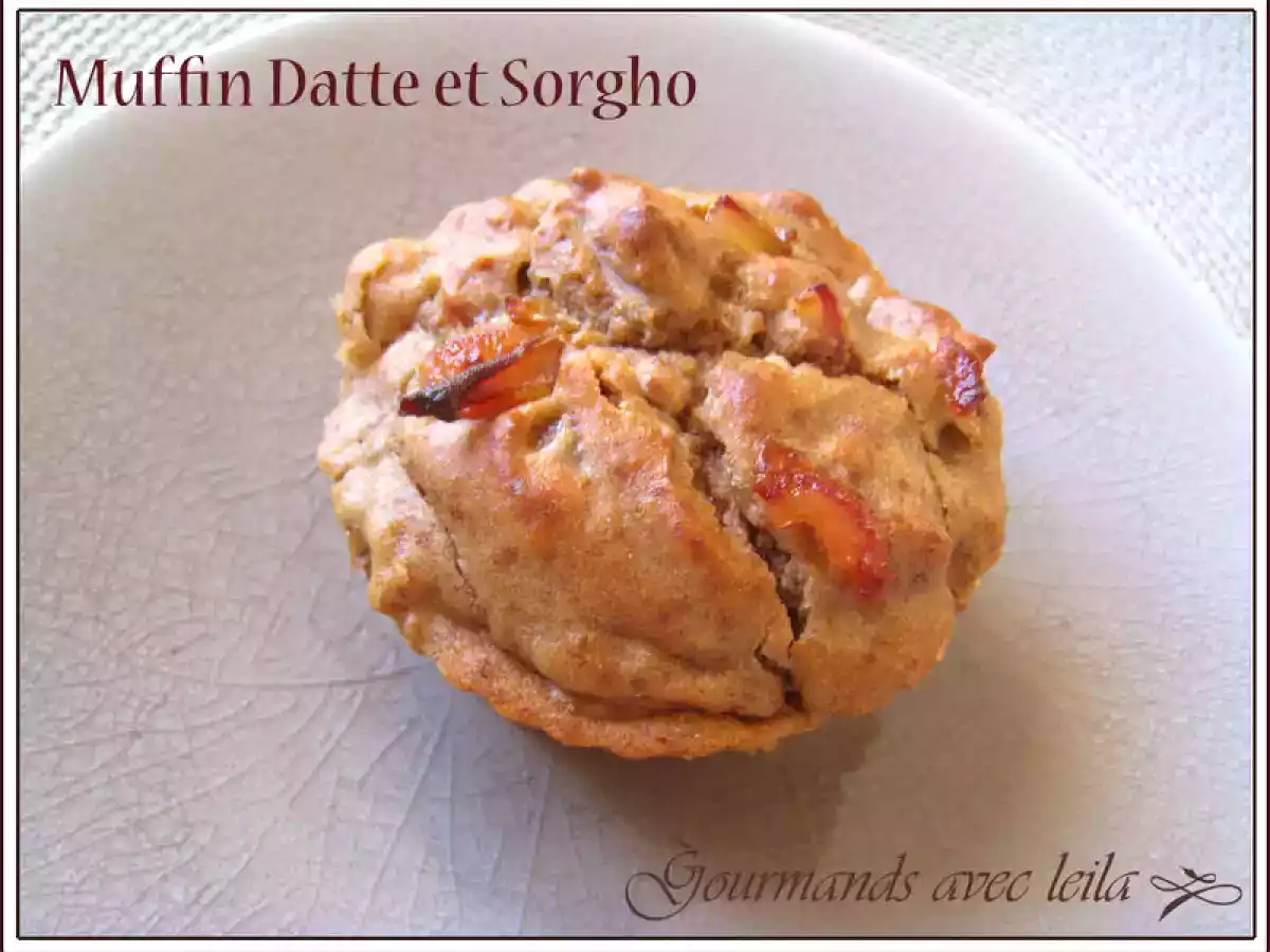 Muffin dattes farine de sorgho