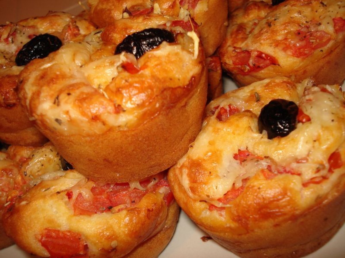 Muffin salé façon pizza ! Recette Ptitchef